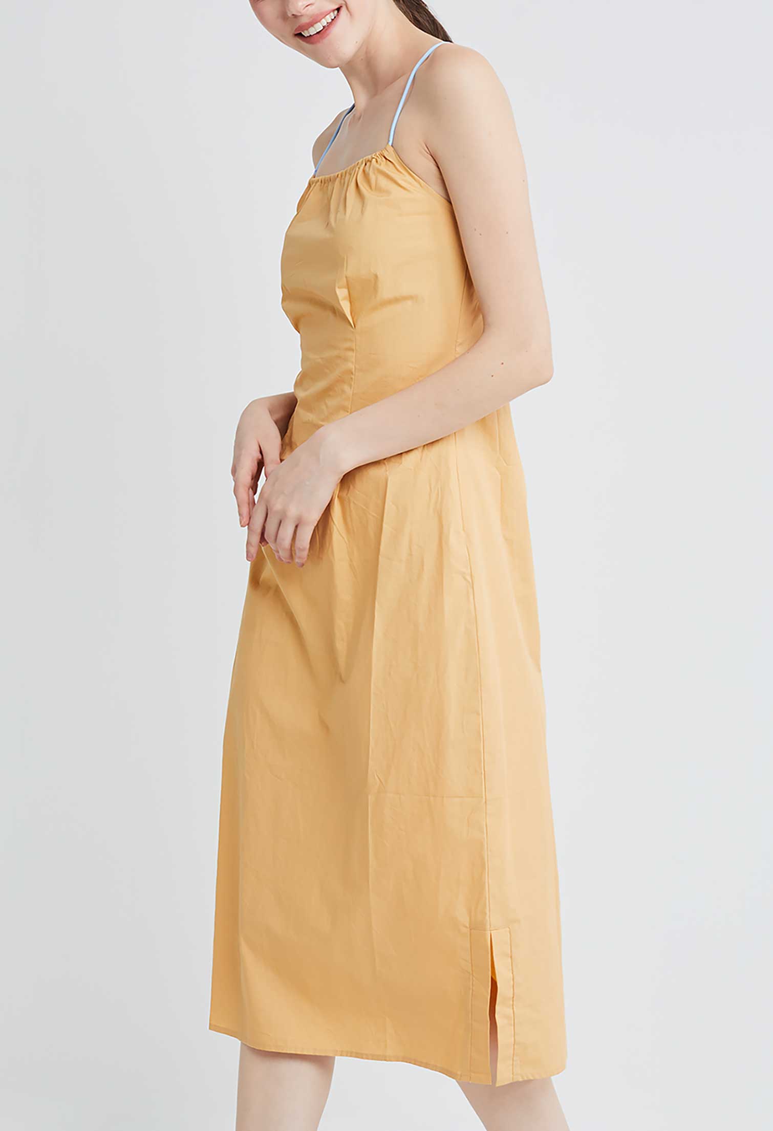 Multi Tie Stop-Notch Slip Dress