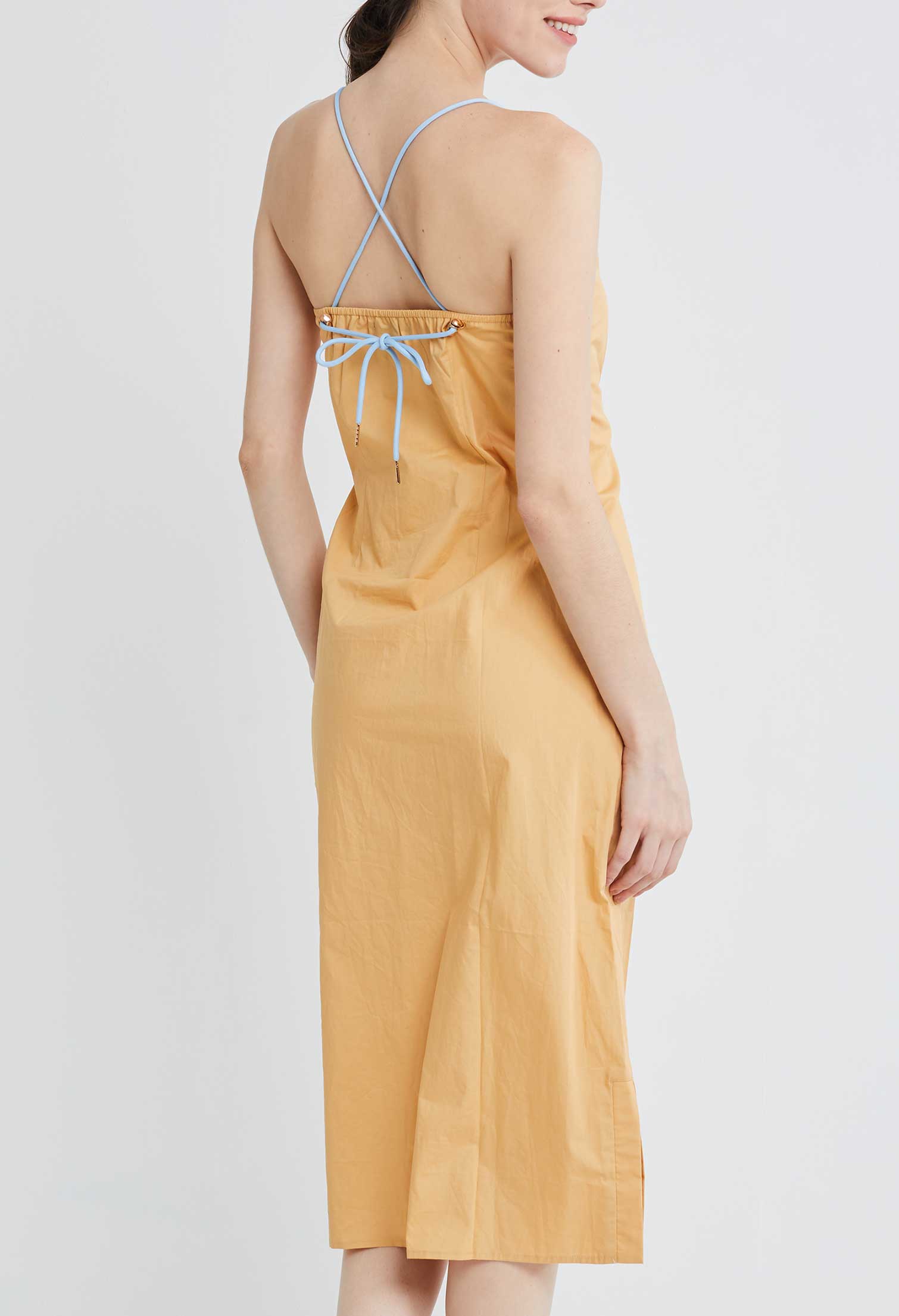 Multi Tie Stop-Notch Slip Dress