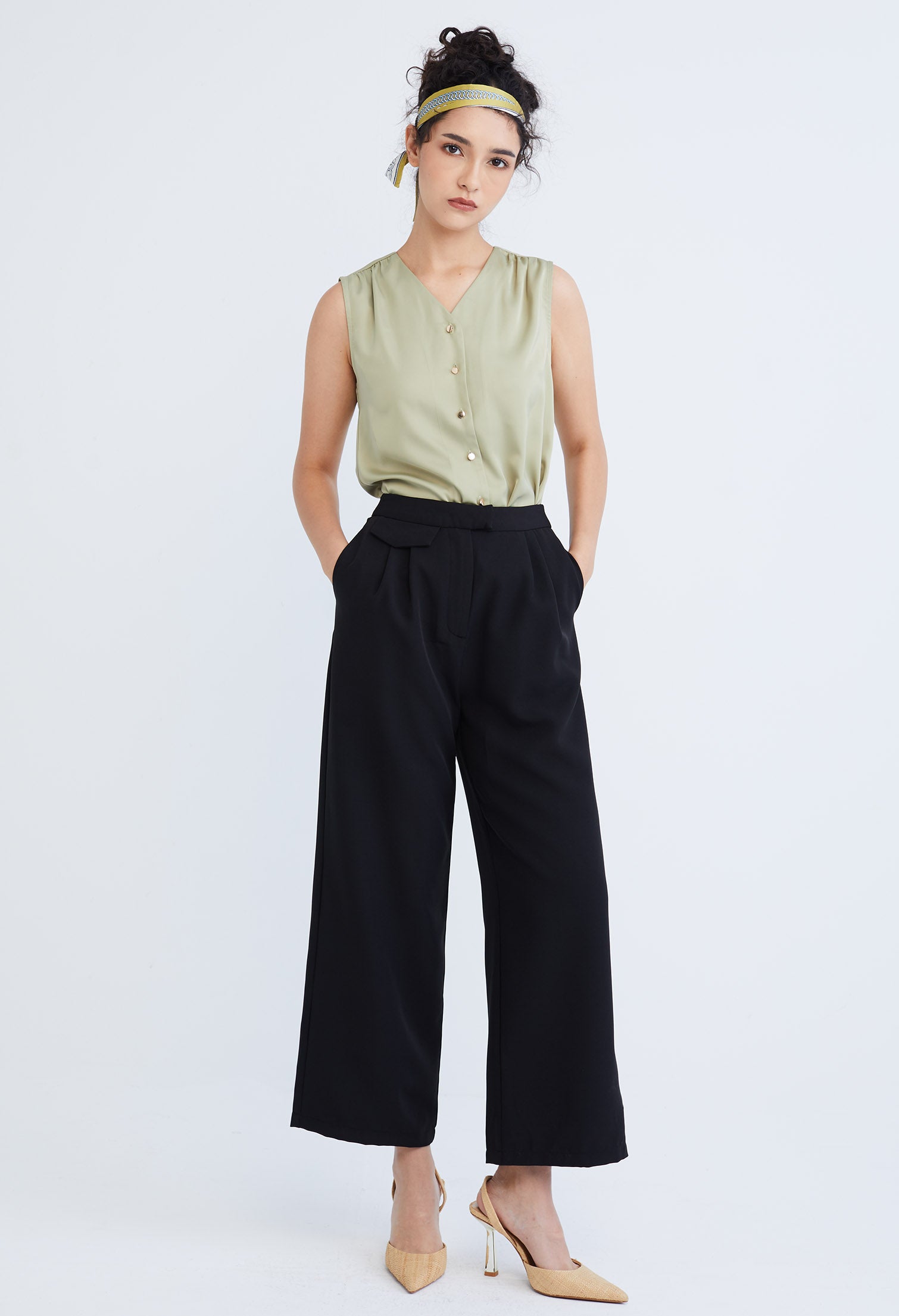 Versatile Polysoft Wide Leg Pants