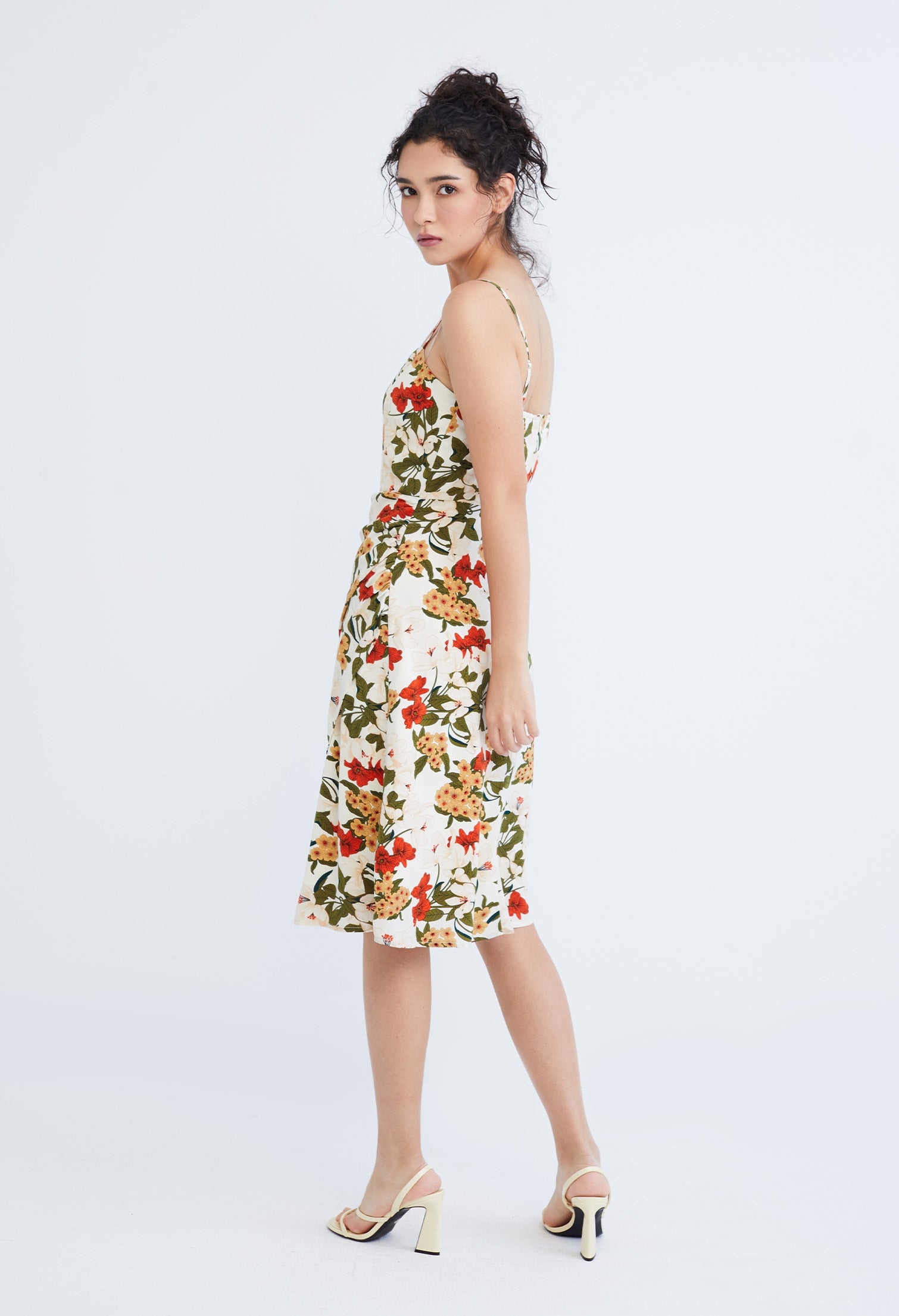 Floral Flutter Slip On Dress