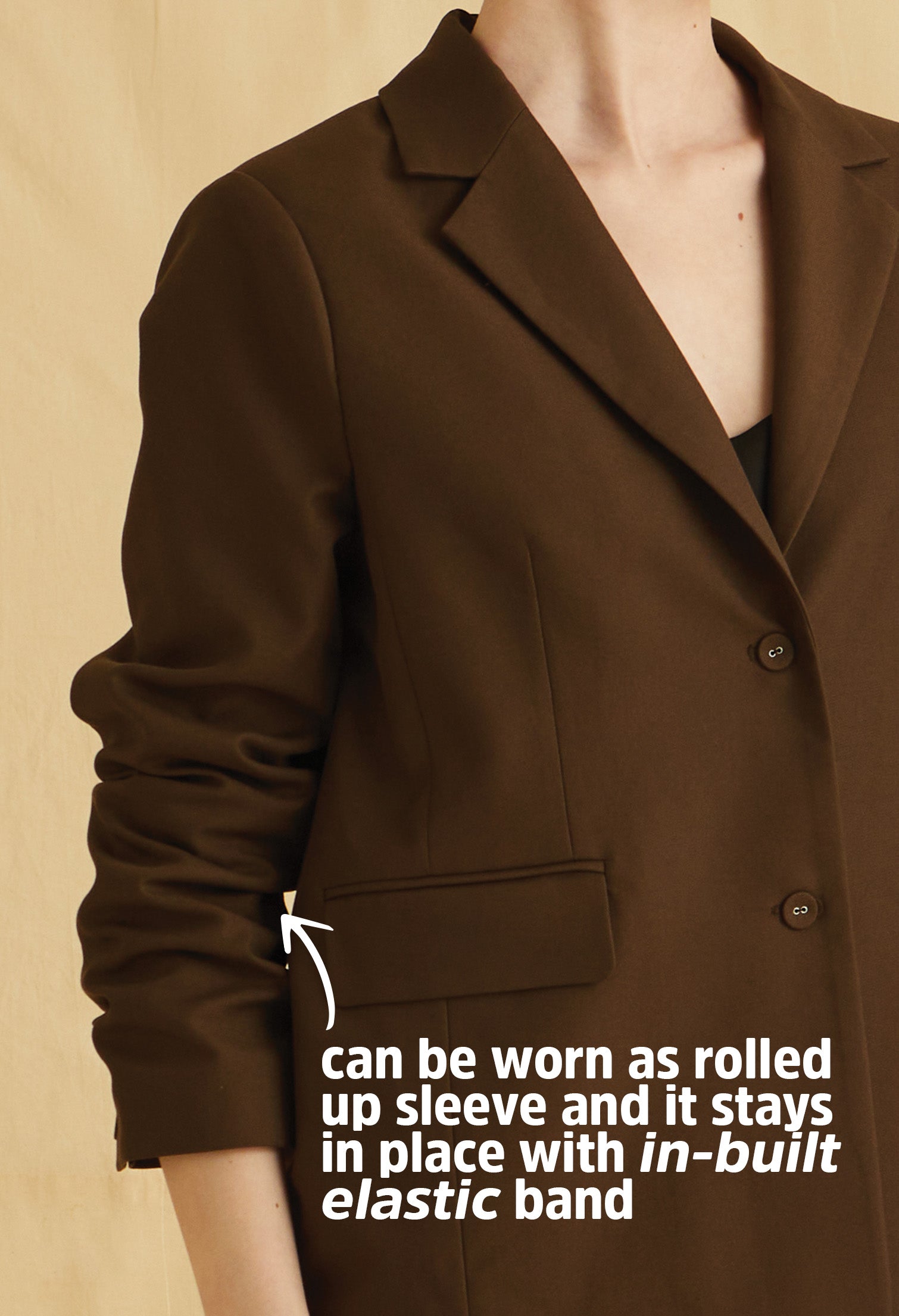 Refined Frame V-Neck Blazer