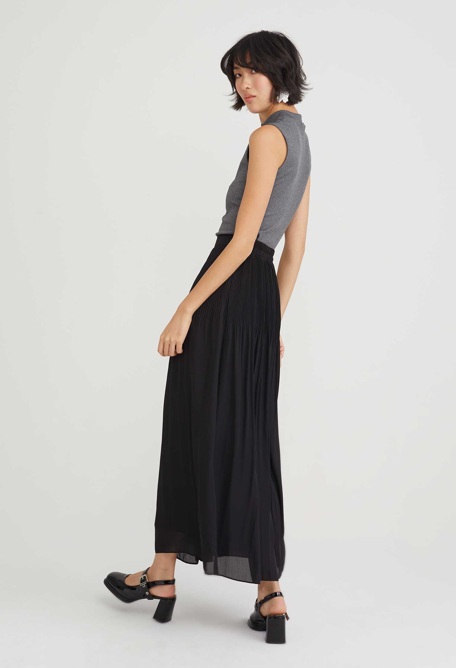 Gathered Maxi Skirt