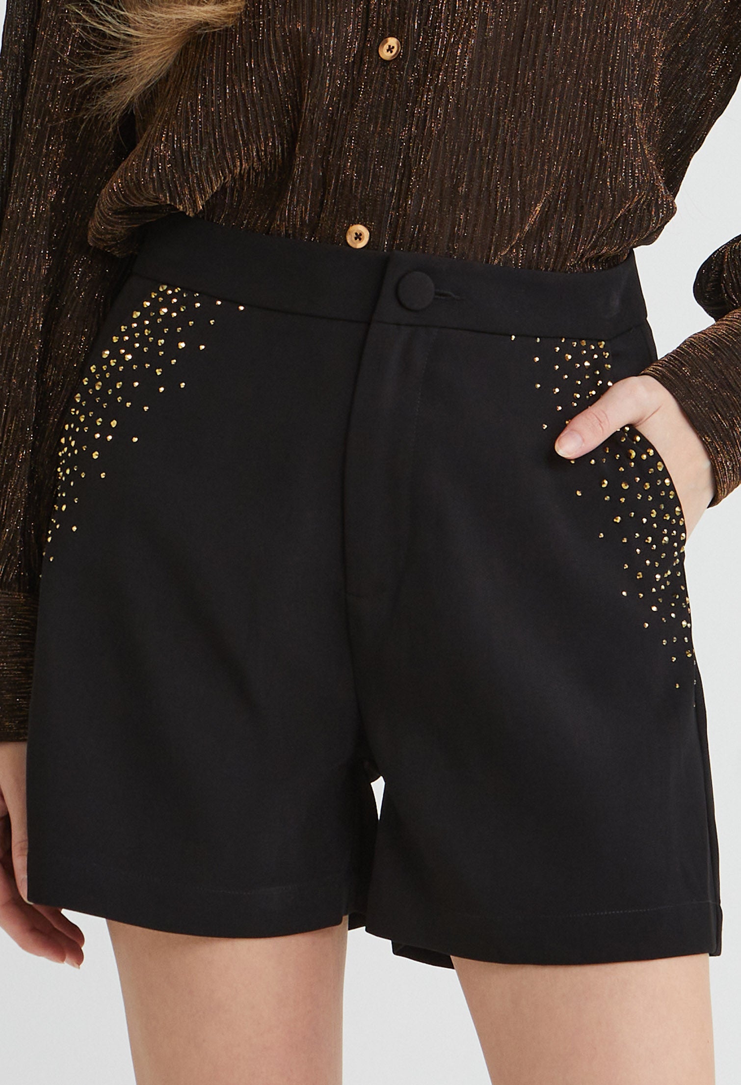 Gold Accent Shorts
