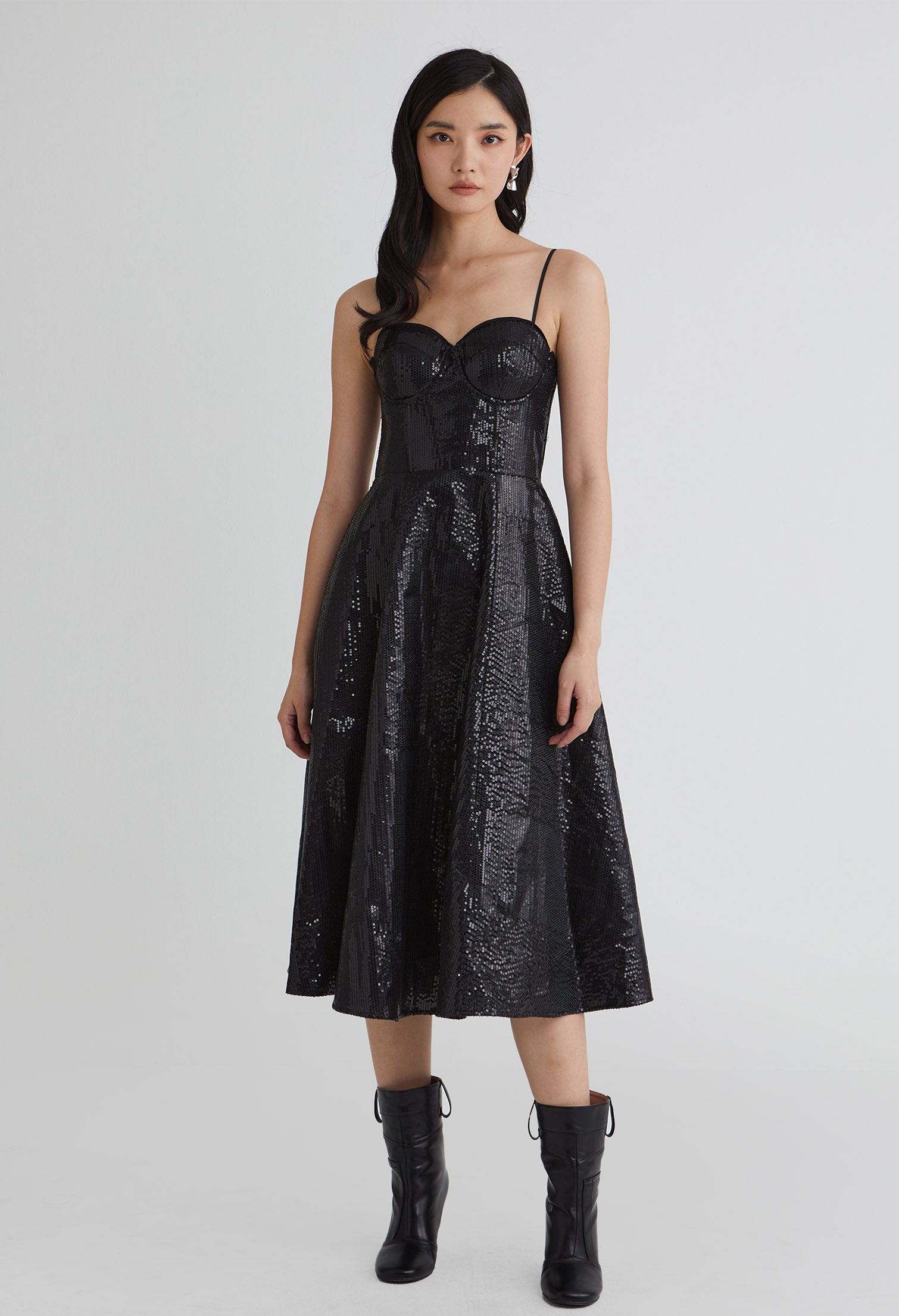 Noelle Sweetheart Midi Dress