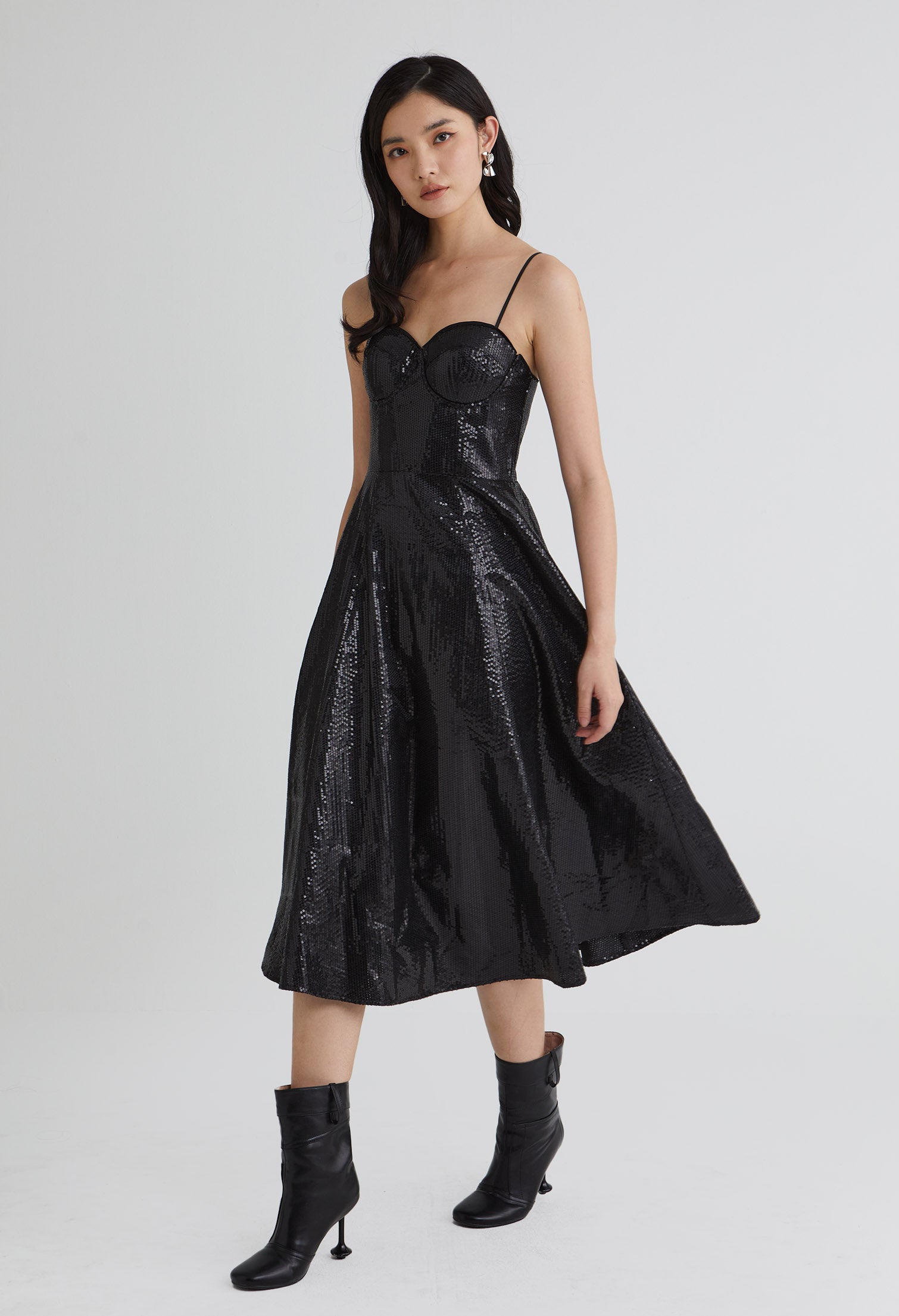 Noelle Sweetheart Midi Dress