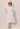 Gathered Bust Lantern Sleeve Midi Dress