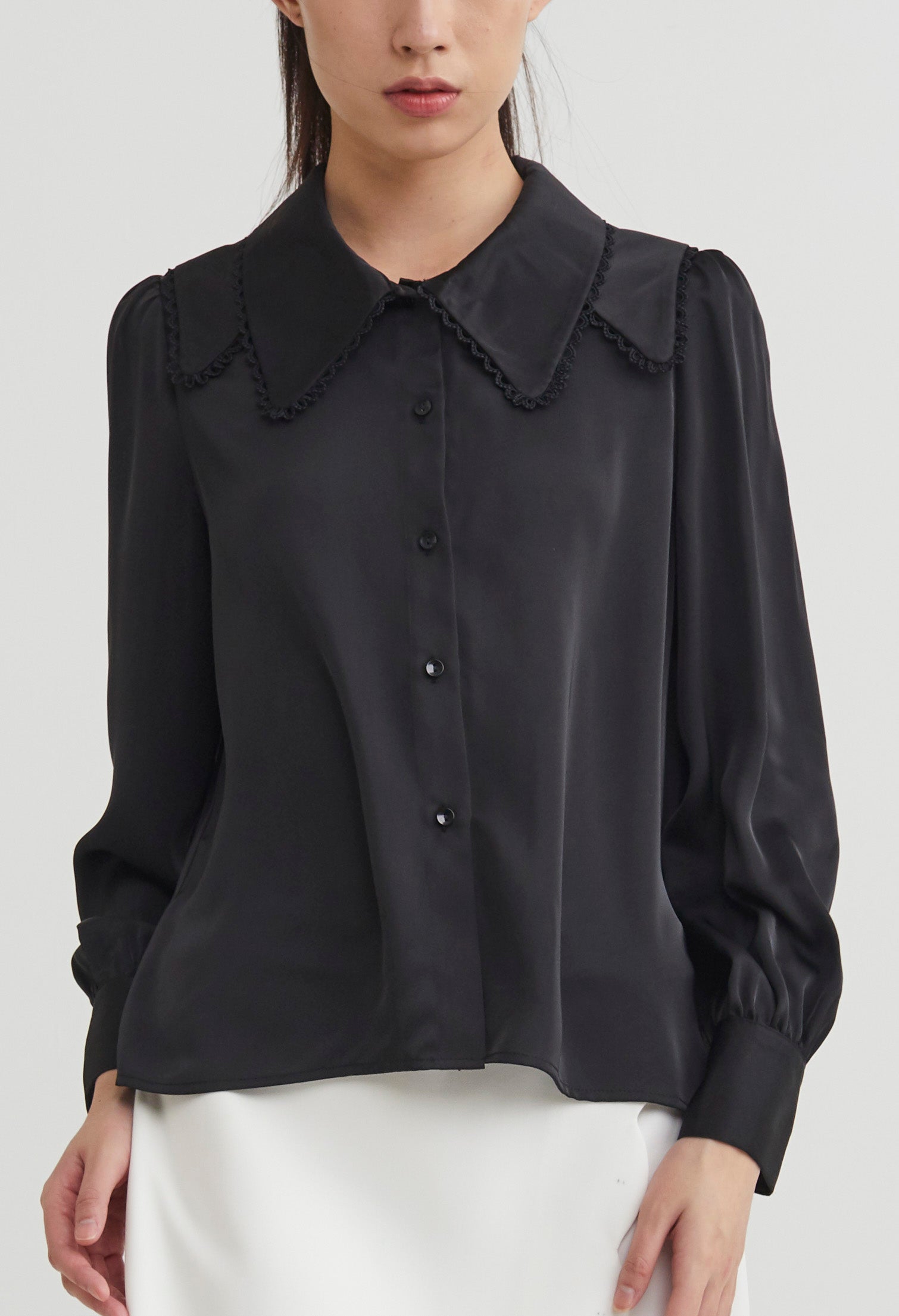 Double Layered Collar Blouse