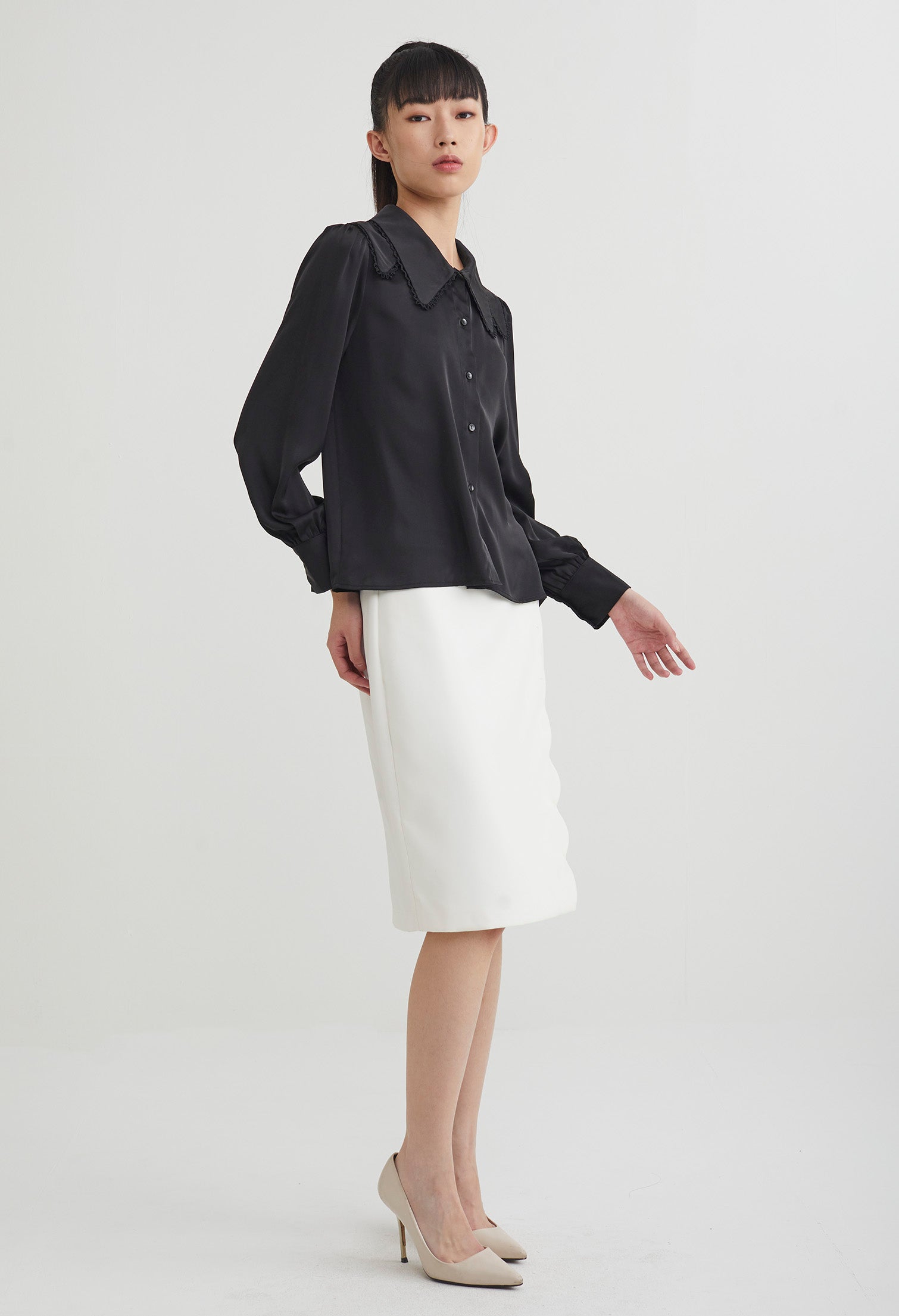 Double Layered Collar Blouse