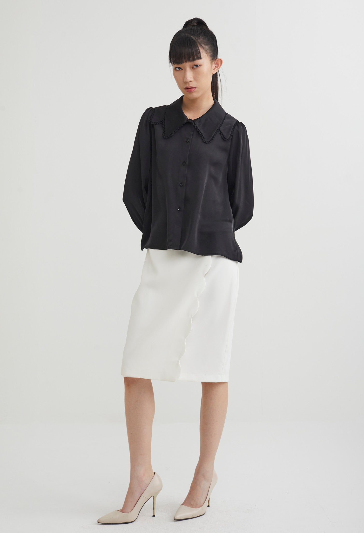 Double Layered Collar Blouse