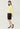 Square Button Crew Neck Blouse
