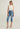 Casual Seamless Hem Denim Pants