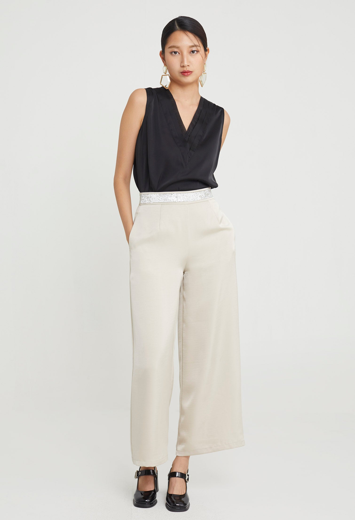 Diamonte Straight Cut Trousers