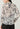Floral Toile Sheer Button-Down Blouse