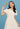 Embroided Collared Puff Sleeves Midi Dress