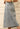 High-Rise Front Slit Denim Midi Skirt