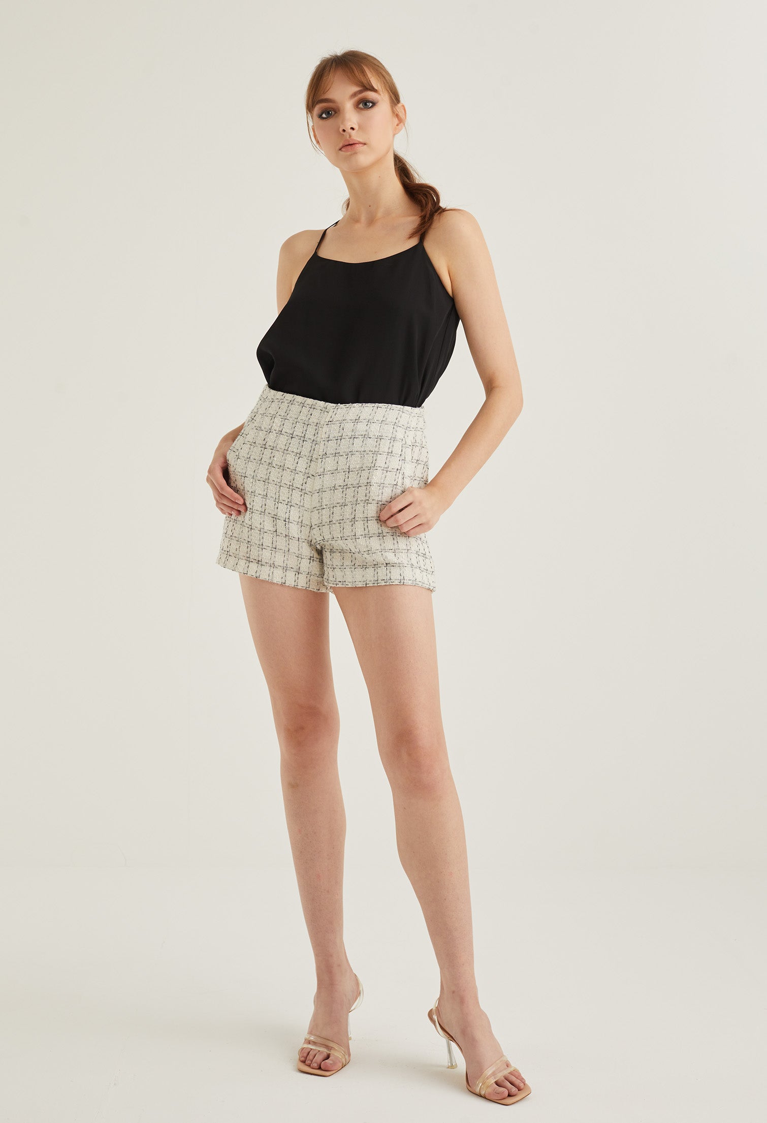 Tweed Chic Brunch Shorts