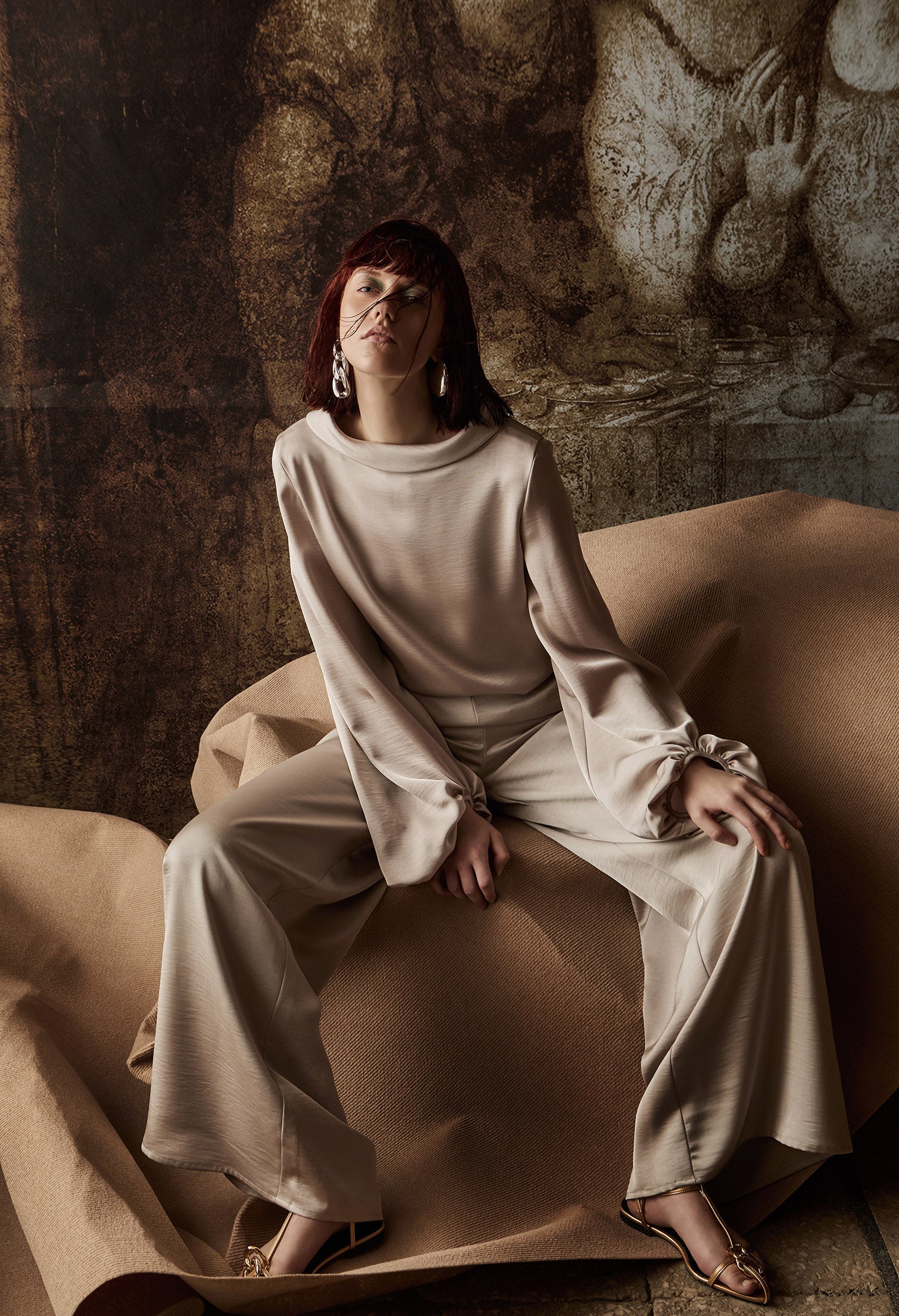 nichii X NURITA HARITH Timeless Flowy Wide Leg Palazzo Pants