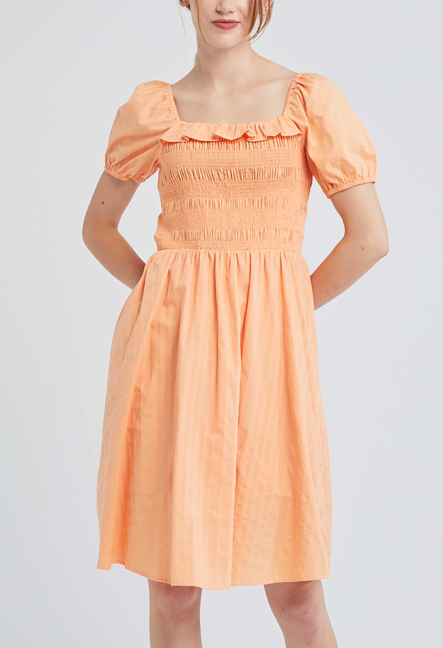 Off Shoulder Smock Dress