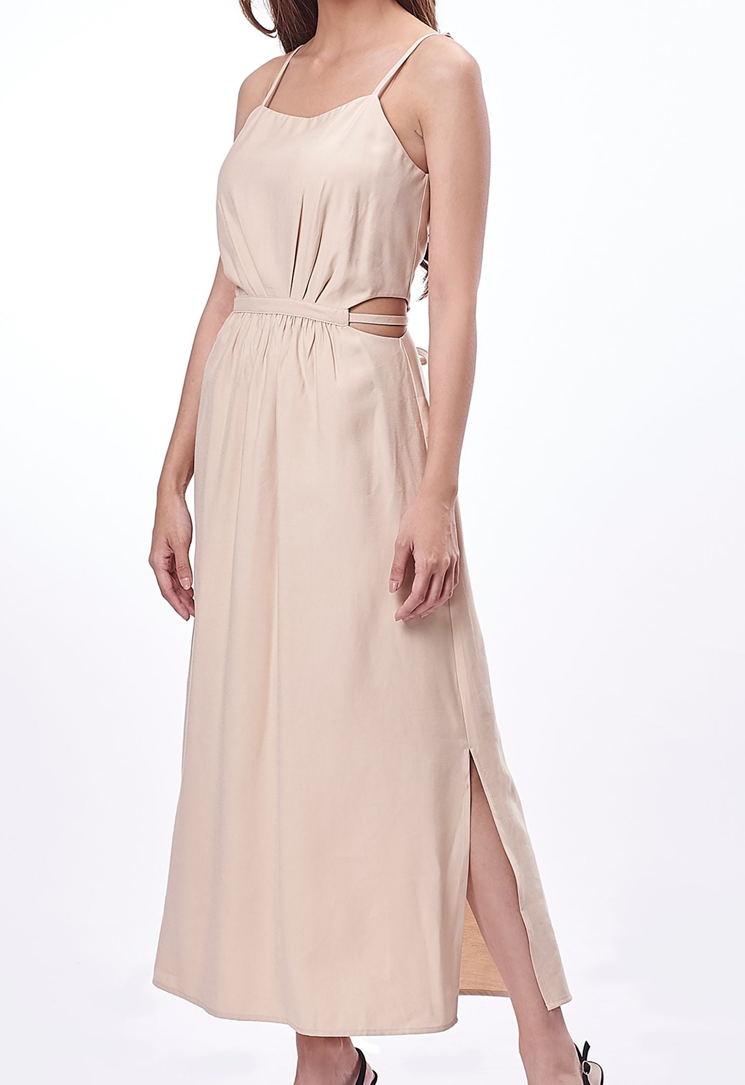 Waist Cut-Out Long Dress